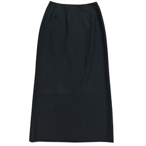 Eddie Bauer Vintage Wool Blend Black Straight Skirt